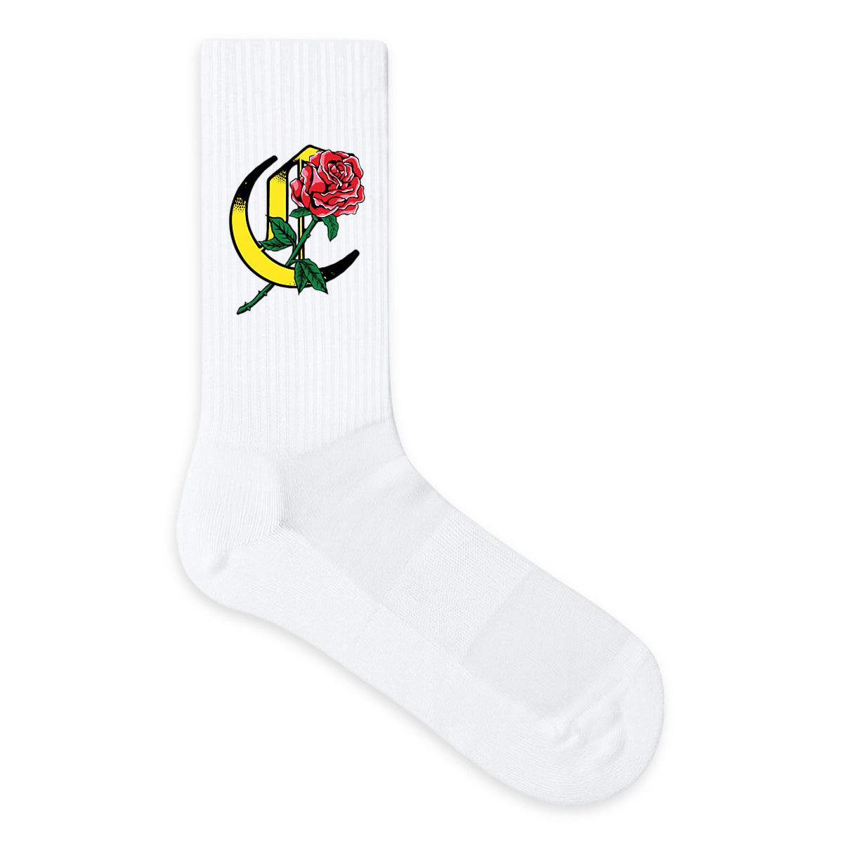 Chaussettes Roses Rouges  - face_1